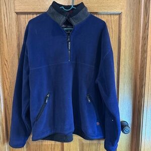 Vintage Outersport fleece 1/2 zip pullover navy blue size L